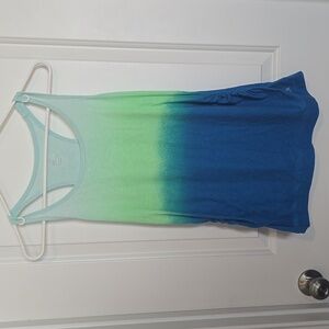 GapFit MATERNITY Blue and Green Ombre Tank Top